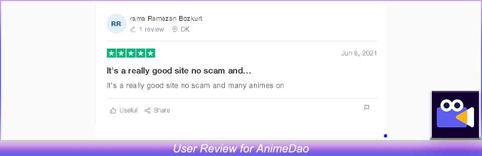 User Review of AnimeDao