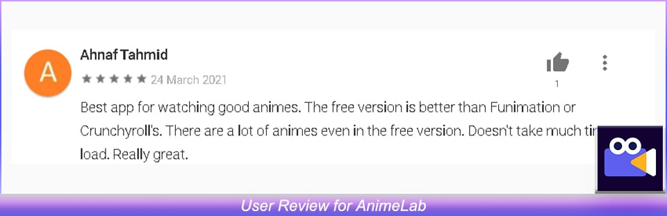 User Review of AnimeLab