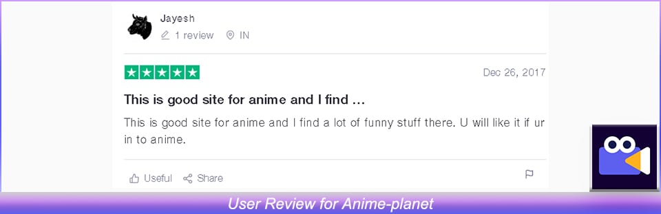 User Review of Anime-planet