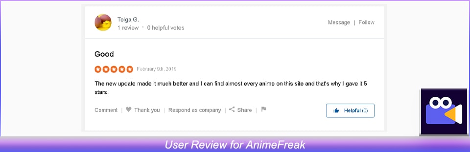 User Review of AnimeFreak