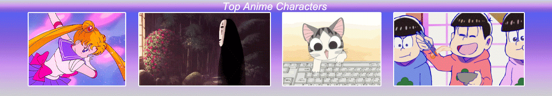 top anime character