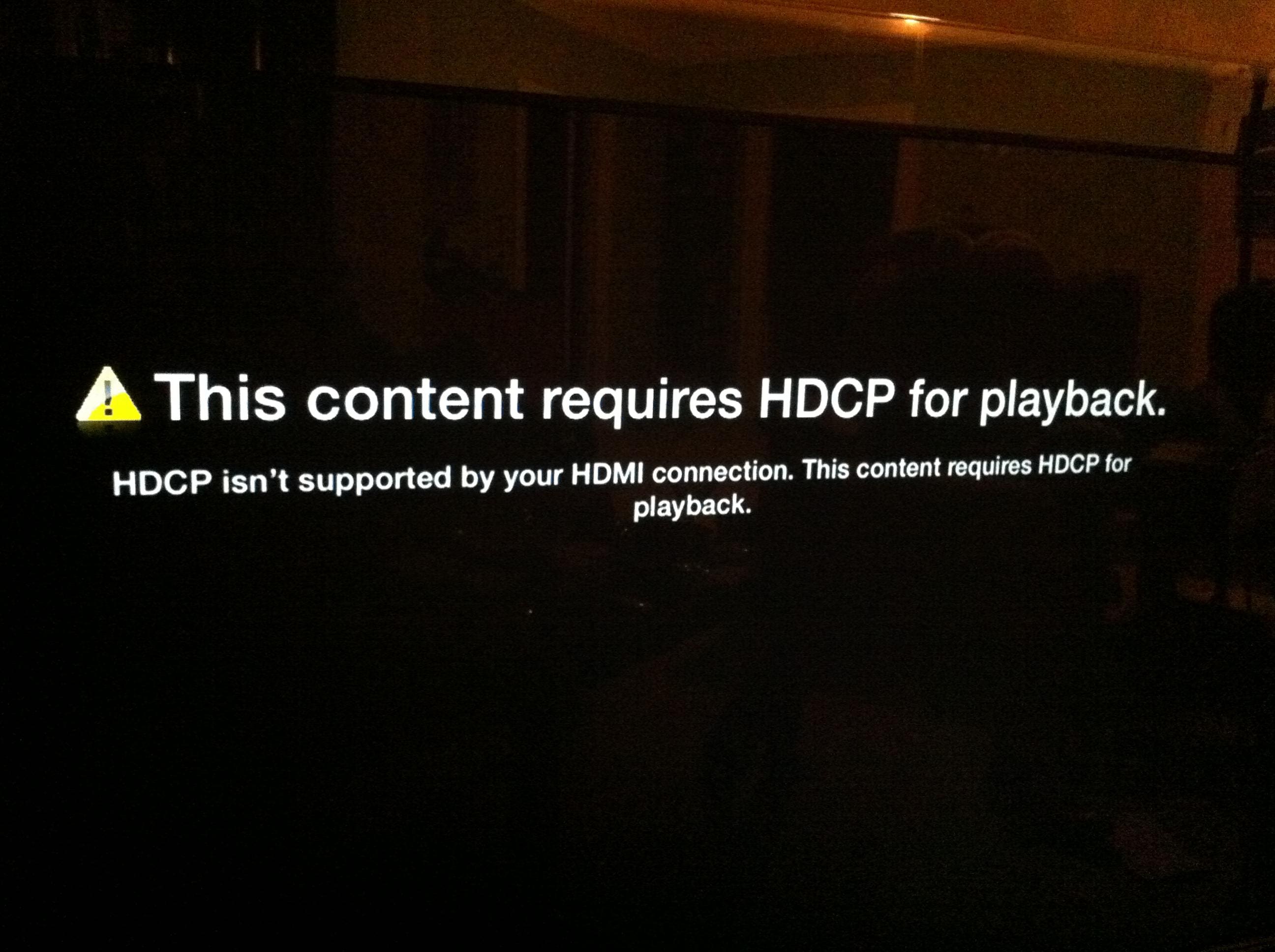 HDCP issues