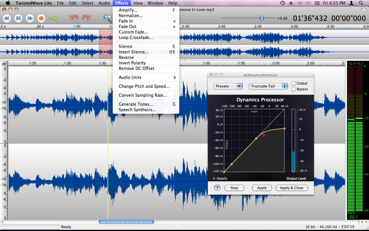 audio editing on mac