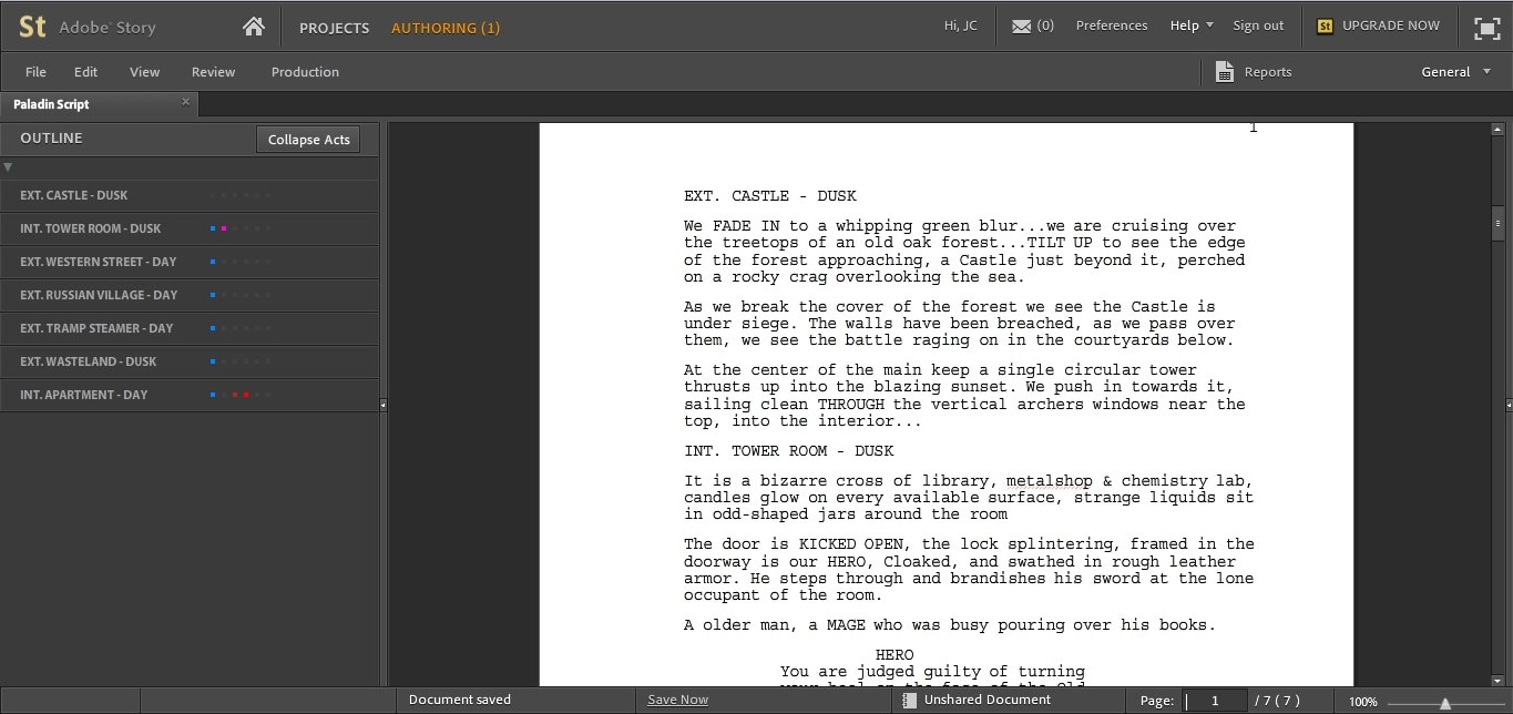 free script writing software 3