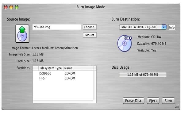 photo burning software for mac