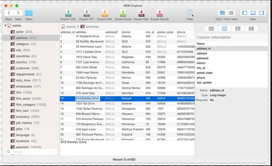 free database software for mac and pc