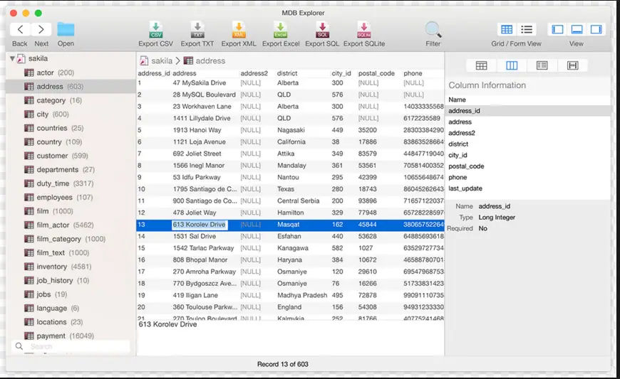 free database software for mac and pc