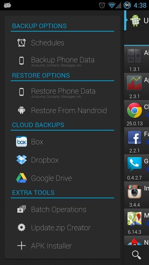 Android backup app