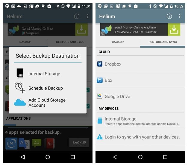 guide to backup android app data