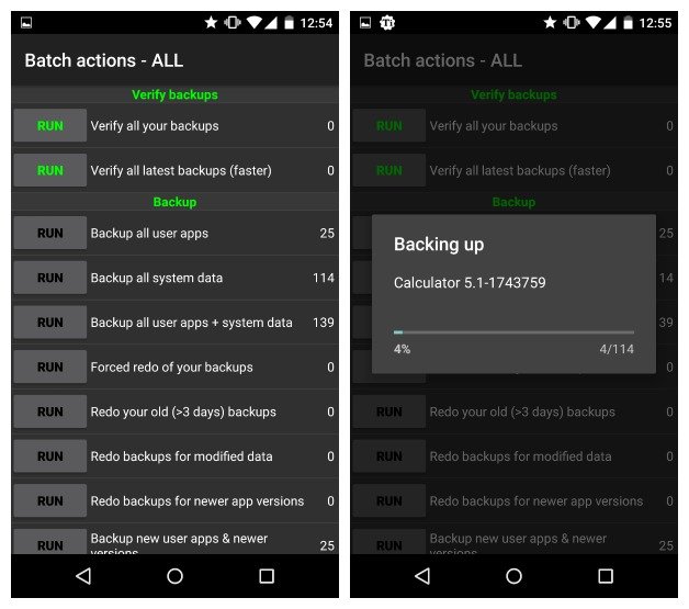 backup and restore android