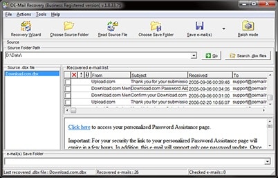 Outlook-Passwortwiederherstellung