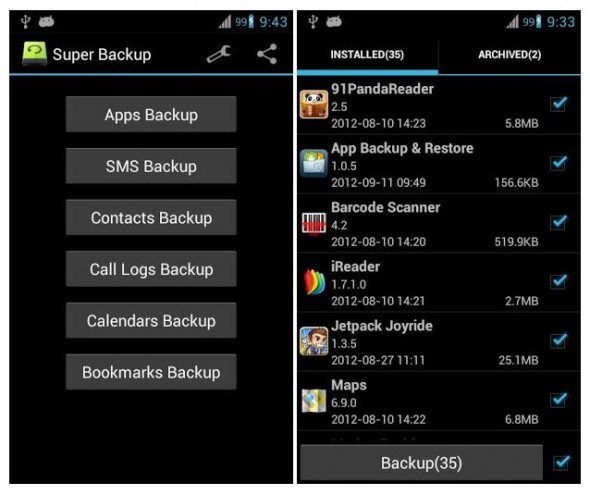top restore apps for Android