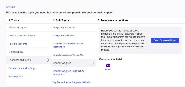 Acessando sua conta Yahoo Mail Empresas pela primeira vez - HAHOST