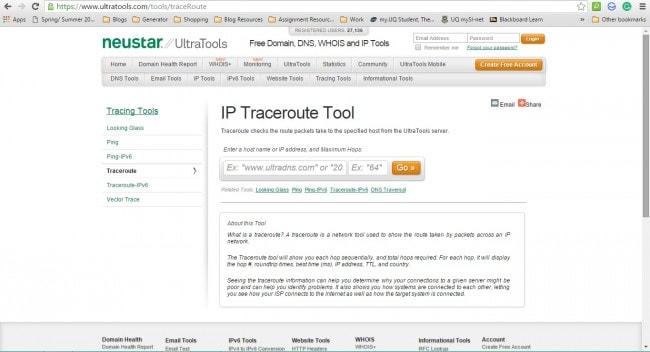 rastrear la dirección IP