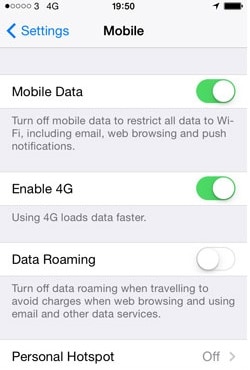 Connect Xbox to iPhone - Turn on Personal Hotspot