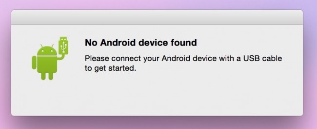 android files transfer to mac step 2