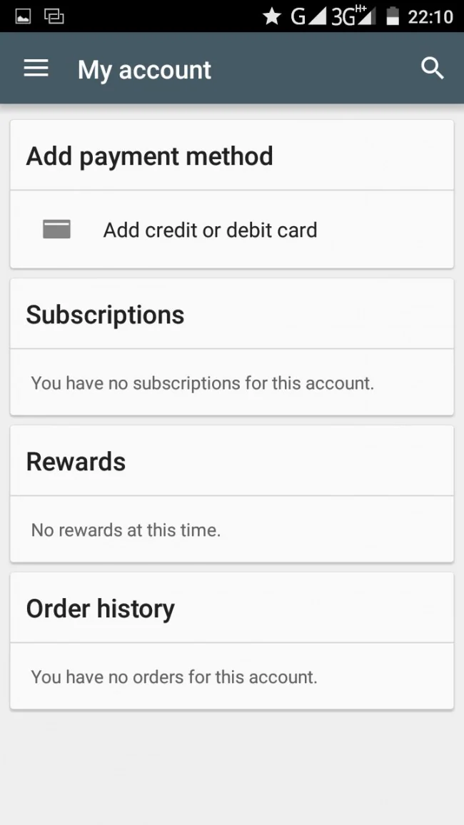 Google Play Credit