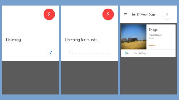 find music with Google Now