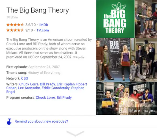 Google Now Listen to TV feature