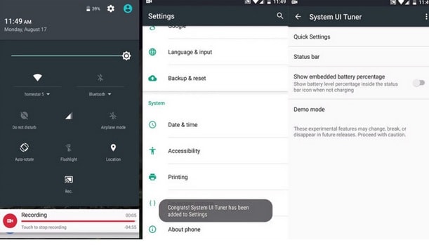 how to customize the quick settings menu