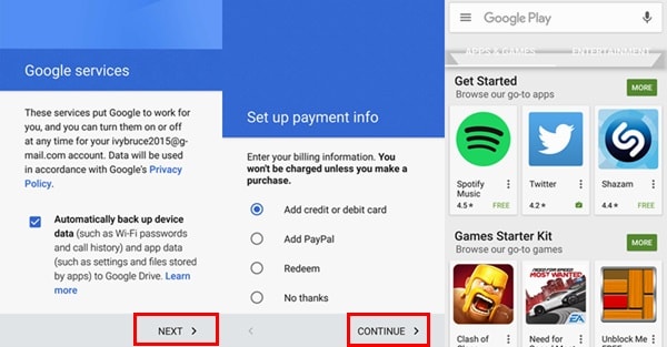add google account on android