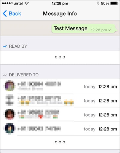 il primo modo per sapere chi ha letto il messaggio nel gruppo di whatsapp su iphone 