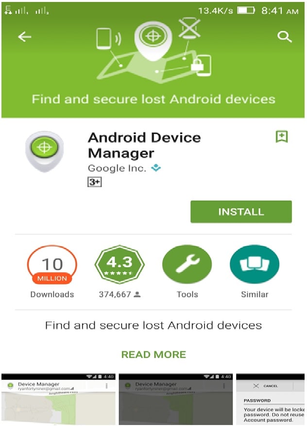 how to find my device android device manager