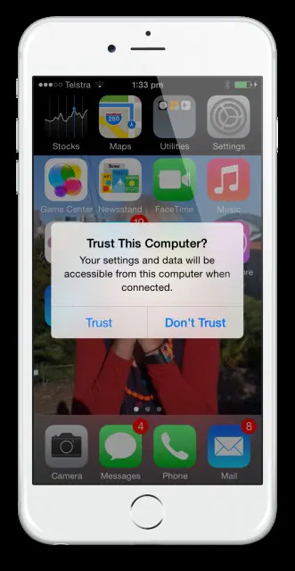 How to unlock iPhone and trust computer?