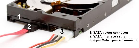 conecta entre el disco duro y la placa principal paso 3