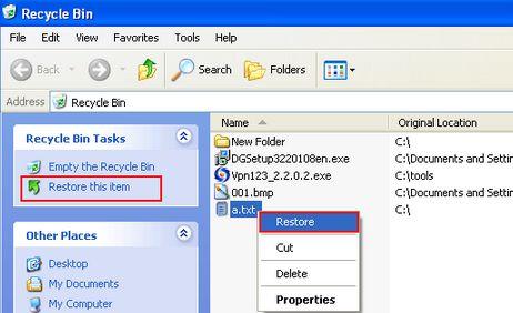 How To Restore Recycle Bin To Desktop Windows Vista