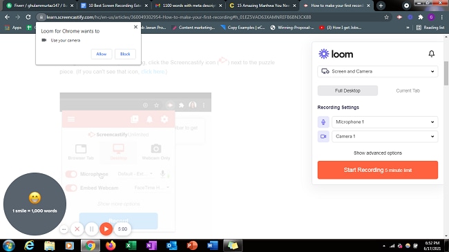 loom google chrome extension