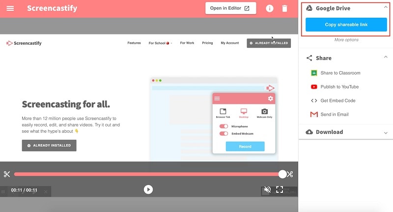 awesome screenshot and screen recorder chrome extension