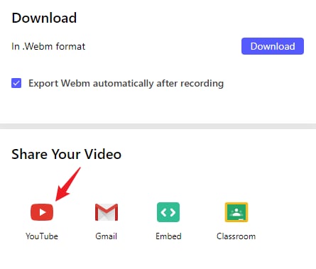 export and share video