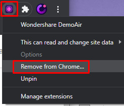 remove demoair