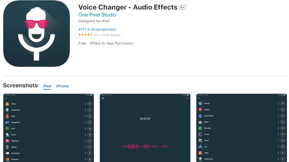 voice changer audio effects voice changer
