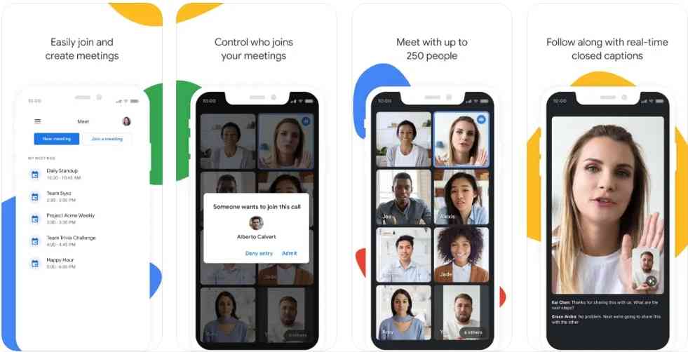 aplicación google meet para videochat