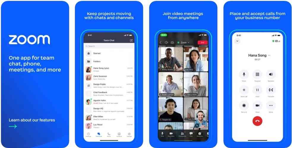 zoom meeting mobile video chat application