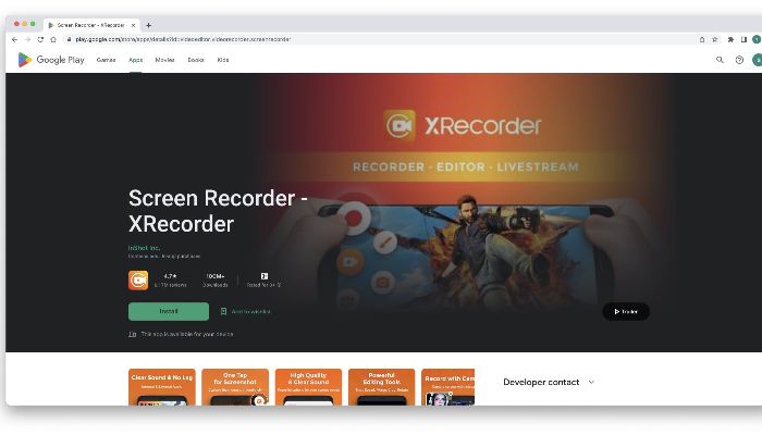 mejor grabador de youtube - Xrecorder