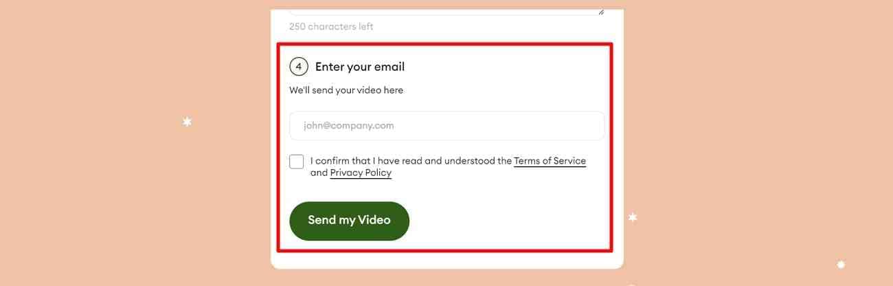 add email and send video