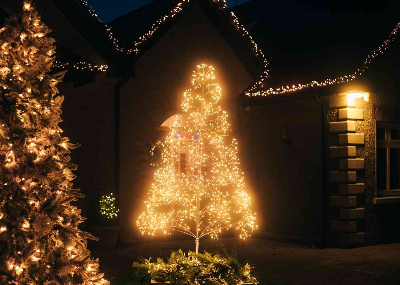 outdoor christmas lights ideas