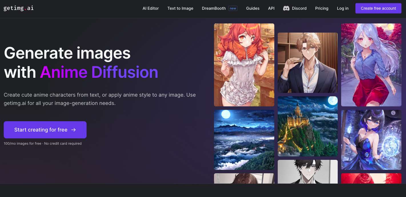 generate images with anime diffusion