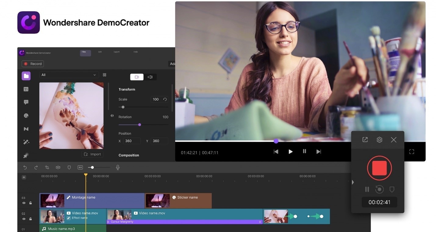 create training course with wondershare democreator