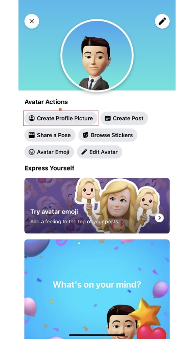 How to create Facebook avatar?