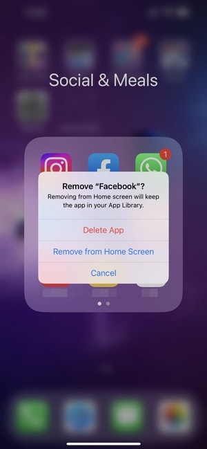 reinstall facebook app