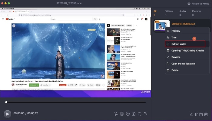 record audio from youtube with easeus