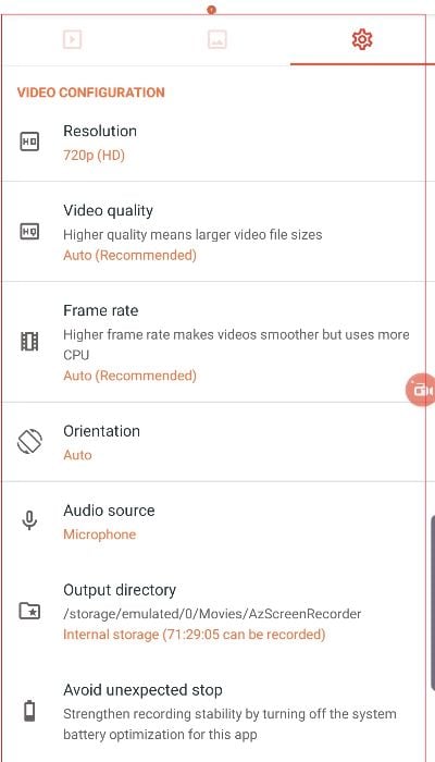 screen record youtube live stream with AZ Screen Recorder