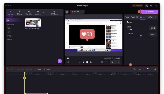 export your live stream recording on mac