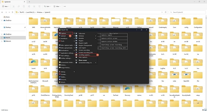 capture scrolling screenshots windows with snagit