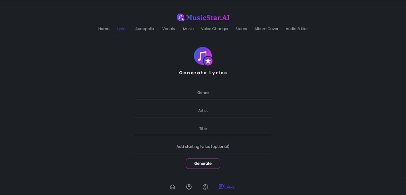 musicstar ai music generator