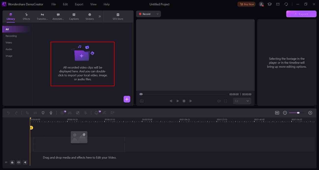 démarrer l'éditeur vidéo democreator